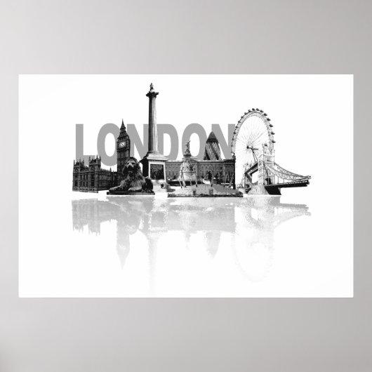 London Skyline Poster (Voorkant)