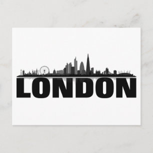 London Skyline Postkarte Briefkaart