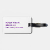 London Skyline - Rainbow Bagagelabel (Achterkant horizontaal)