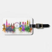 London Skyline - Rainbow Bagagelabel (Voorkant horizontaal)