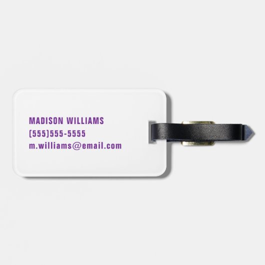 London Skyline - Rainbow Bagagelabel (Achterkant horizontaal)