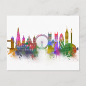 London Skyline - Rainbow Briefkaart (Voorkant)