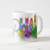 London Skyline - Rainbow Grote Koffiekop (Voorkant rechts)