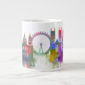 London Skyline - Rainbow Grote Koffiekop (Voorkant)
