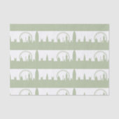 London Skyline Sage tissues papier (Voorkant)