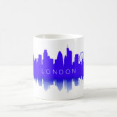 London Skyline Silhouette – Modern Blue Koffiemok (Center)