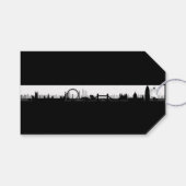 London Skyline Theme Gift Labels Cadeaulabel (Voorkant (Horizontaal))