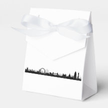 London Skyline Theme Party Favor Boxes