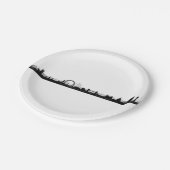 London Skyline Theme Party Paper Borden Papieren Bordje (Gekanteld)