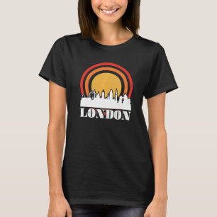 London Skyline Tower Bridge en Big Ben in Westmin T-shirt