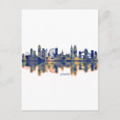 London Skyline Uitnodiging Briefkaart (Voorkant)