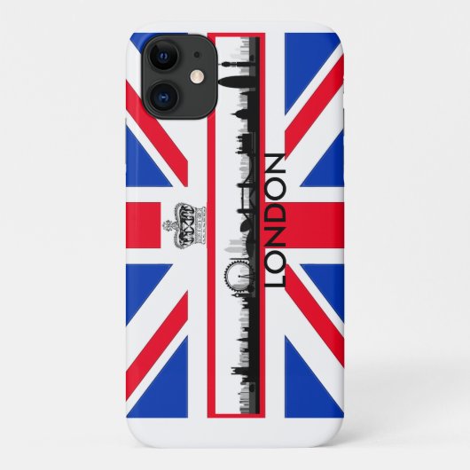 London Skyline Union Jack Flag Case-Mate iPhone Case (Achterkant)