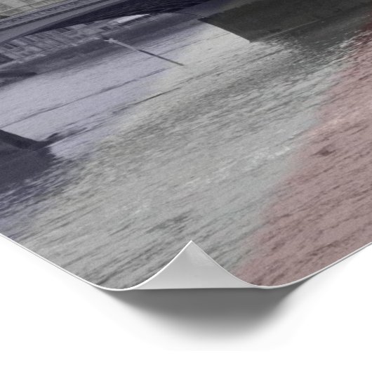 London Skyline Union Jack Flag Poster (Hoek)