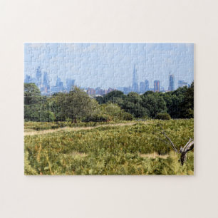 London Skyline van Richmond Park - 11x14 inch Legpuzzel