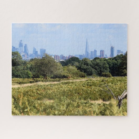 London Skyline van Richmond Park - 16x20 inch Legpuzzel (Horizontaal)