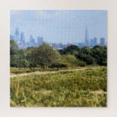 London Skyline van Richmond Park - 20x20 inch Legpuzzel (Verticaal)
