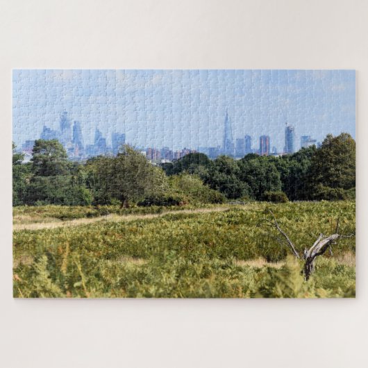 London Skyline van Richmond Park - 20x30 inch Legpuzzel (Horizontaal)