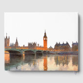 London Skyline Watercolor Wedding Gastenboek (Achterkant)