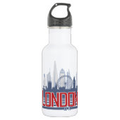 London Skyline Waterfles (Voorkant)