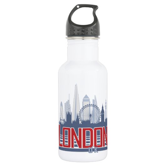 London Skyline Waterfles (Voorkant)