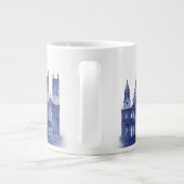 London Skyline - Waterverf Blue Grote Koffiekop (Achterkant)