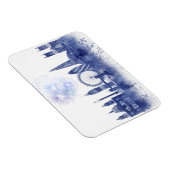 London Skyline - Waterverf Blue Magneet (Rechterzijde)