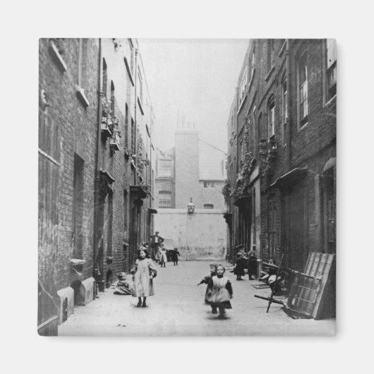 London Slums, 1899 Magneet (Voorkant)