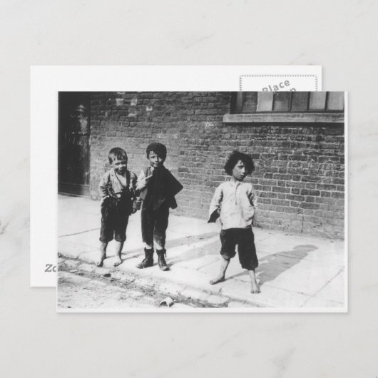 London Slums Briefkaart (Voorkant / Achterkant)