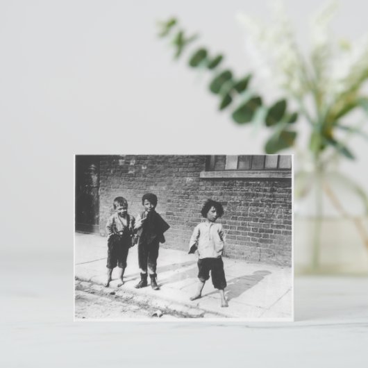 London Slums Briefkaart (Staand voorkant)