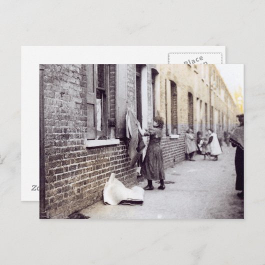 London Slums Briefkaart (Voorkant / Achterkant)