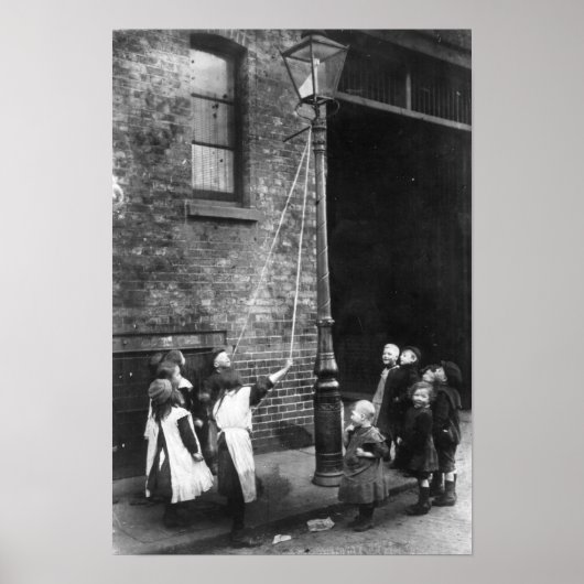 London Slums, c.1900 Poster (Voorkant)