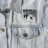 London Slums Vierkante Button 5,1 Cm (In situ)