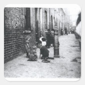 London Slums Vierkante Sticker (Voorkant)