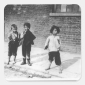 London Slums Vierkante Sticker (Voorkant)