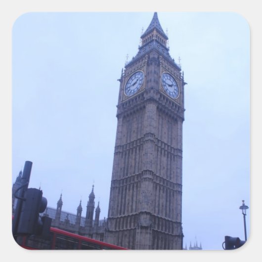 London Southbank Vierkante Sticker (Voorkant)