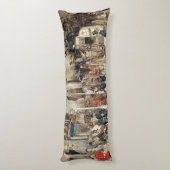 London Street, 1869 Lichaamskussen (Achterkant (Verticaal))