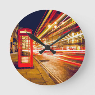 London Street bij Night Ronde Klok