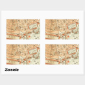 London Street Map Rechthoekige Sticker (Vel)