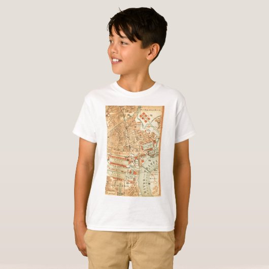  London Street Map T-shirt (Voorkant volledig)