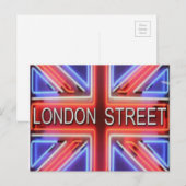 LONDON STREET POSTAL BRIEFKAART (Voorkant / Achterkant)
