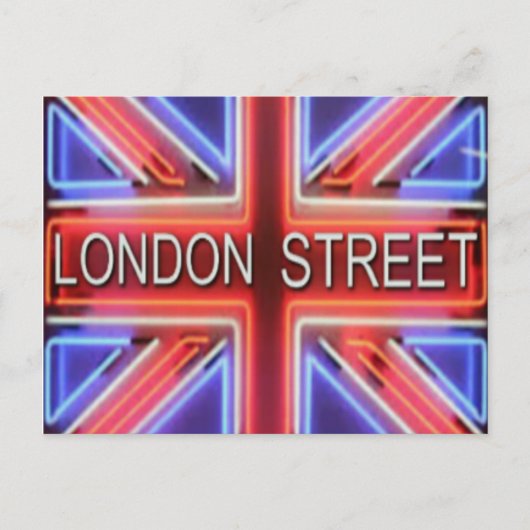 LONDON STREET POSTAL BRIEFKAART (Voorkant)