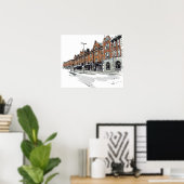 London Street Scene Poster (Thuiskantoor)