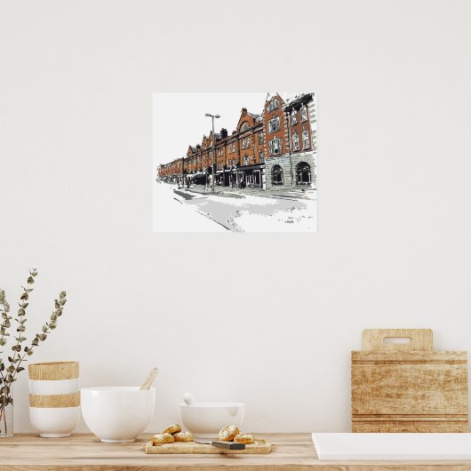 London Street Scene Poster (Keuken)