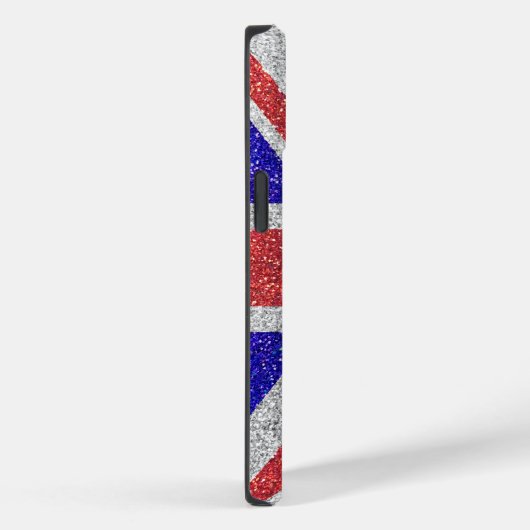 London Style Glitter Flag Britse Union Jack Case-Mate iPhone Case (Achterkant / Rechts)