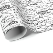 London Subway Art Cadeaupapier (Rol Hoek)