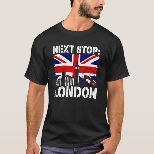 London Summer Vacation Trip Next Stop Vacay Vibes  T-shirt (Voorkant)