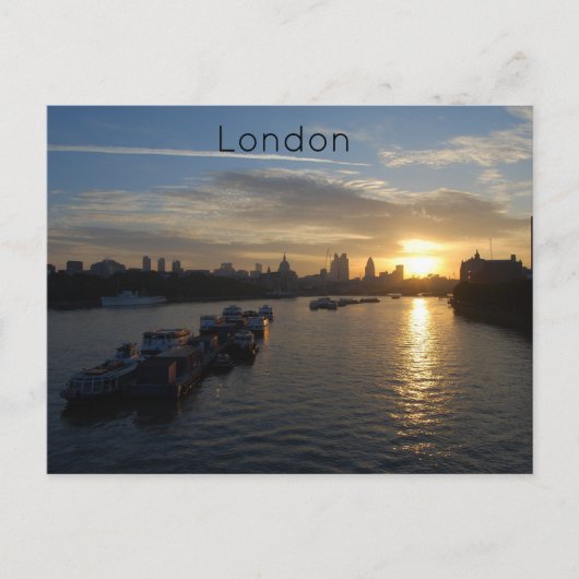 London Sunrise Briefkaart (Voorkant)