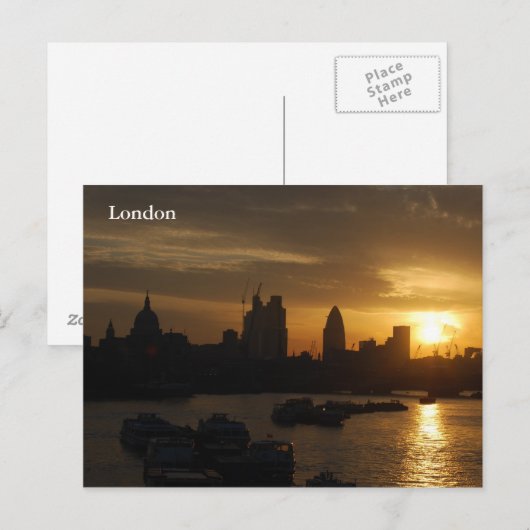 London Sunrise Briefkaart (Voorkant / Achterkant)
