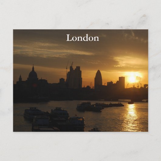 London Sunrise Briefkaart (Voorkant)
