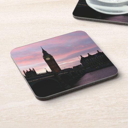 London Sunset Bier Onderzetter (Linkerzijde)